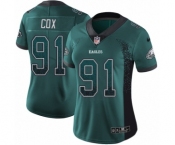 Women's Nike Philadelphia Eagles #91 Fletcher Cox Limited Green Rush Drift Fashion NFL Jersey