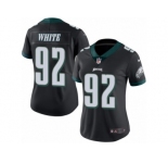 Women's Nike Philadelphia Eagles #92 Reggie White Limited Black Rush NFL Jersey