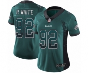 Women's Nike Philadelphia Eagles #92 Reggie White Limited Green Rush Drift Fashion NFL Jersey