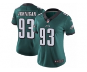 Women's Nike Philadelphia Eagles #93 Timmy Jernigan Vapor Untouchable Limited Midnight Green Team Color NFL Jersey