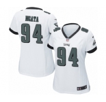 Women's Nike Philadelphia Eagles #94 Haloti Ngata Game White NFL Jersey