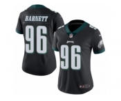 Women's Nike Philadelphia Eagles #96 Derek Barnett Limited Black Rush NFL Jersey