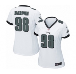 Women's Nike Philadelphia Eagles #98 Connor Barwin Game White NFL Jersey