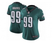 Women's Nike Philadelphia Eagles #99 Jerome Brown Vapor Untouchable Limited Midnight Green Team Color NFL Jersey