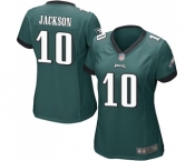 Women's Philadelphia Eagles #10 DeSean Jackson Game Midnight Green Team Color Football Jersey
