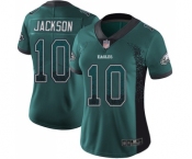 Women's Philadelphia Eagles #10 DeSean Jackson Limited Green Rush Drift Fashion Football Jersey