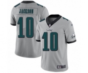 Women's Philadelphia Eagles #10 DeSean Jackson Limited Silver Inverted Legend Football Jersey