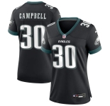 Womens Philadelphia Eagles #30 Jihaad Campbell Nike Black Alternate Limited Jersey.webp