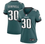 Womens Philadelphia Eagles #30 Jihaad Campbell Nike Midnight Green Limited Jersey.webp