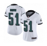Women's Philadelphia Eagles #51 Zach Brown White Vapor Untouchable Limited Player Football Jersey