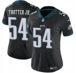 Women's Philadelphia Eagles #54 Jeremiah Trotter Jr Black 2024 Draft Vapor Untouchable Limited Football Stitched Jersey