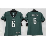 Women's Philadelphia Eagles #6 DeVonta Smith Green New Vapor Untouchable Limited Football Stitched Jersey