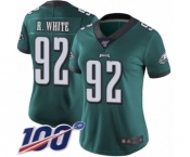 Women's Philadelphia Eagles #92 Reggie White Midnight Green Team Color Vapor Untouchable Limited Player 100th Season Football Jersey
