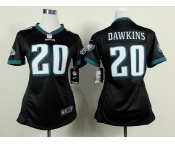 nike women nfl jerseys philadelphia eagles #20 dawkins black[nike]