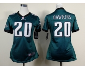 nike women nfl jerseys philadelphia eagles #20 dawkins green[nike]