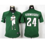 nike women nfl jerseys philadelphia eagles #24 asomugha green[portrait fashion]