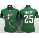 nike women nfl jerseys philadelphia eagles #25 mccoy green[portrait fashion]