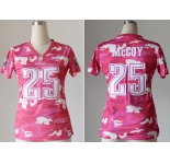 nike women nfl jerseys philadelphia eagles #25 mccoy pink[fashion camo]