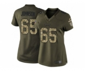 nike women nfl jerseys philadelphia eagles #65 johnson army green[nike Limited Salute To Service]