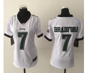 nike women nfl jerseys philadelphia eagles #7 bradford white[Elite][bradford]