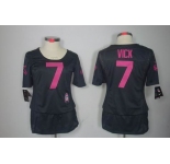 nike women nfl jerseys philadelphia eagles #7 vick dk.grey[breast cancer awareness]