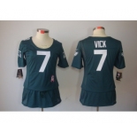 nike women nfl jerseys philadelphia eagles #7 vick green[breast cancer awareness]