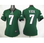 nike women nfl jerseys philadelphia eagles #7 vick green[nike]