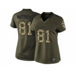 nike women nfl jerseys philadelphia eagles #81 matthews army green[nike Limited Salute To Service]