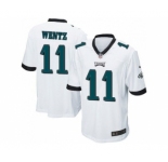 Youth Nike Philadelphi Eagles #11 Carson Wentz White Stitched NFL New Jersey[Wentz]