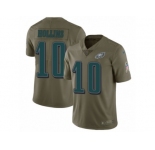 Youth Nike Philadelphia Eagles #10 Mack Hollins Limited Olive 2017 Salute to Service NFL Jersey
