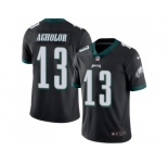 Youth Nike Philadelphia Eagles #13 Nelson Agholor Black Stitched NFL Limited Rush Jersey
