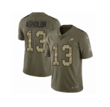 Youth Nike Philadelphia Eagles #13 Nelson Agholor Limited Olive Camo 2017 Salute to Service NFL Jersey
