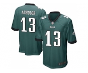 Youth Nike Philadelphia Eagles #13 Nelson Agholor Midnight Green Team Color Stitched NFL New Elite Jersey