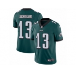 Youth Nike Philadelphia Eagles #13 Nelson Agholor Vapor Untouchable Limited Midnight Green Team Color NFL Jersey