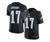 Youth Nike Philadelphia Eagles #17 Alshon Jeffery Black Stitched NFL Limited Rush Jersey