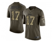 Youth Nike Philadelphia Eagles #17 Alshon Jeffery Green Stitched NFL Limited 2015 Salute to Service Jersey
