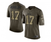 Youth Nike Philadelphia Eagles #17 Nelson Agholor Green Salute to Service Jerseys
