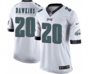 Youth Nike Philadelphia Eagles #20 Brian Dawkins White NFL Jersey