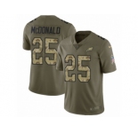 Youth Nike Philadelphia Eagles #25 Tommy McDonald Limited Olive Camo 2017 Salute to Service NFL Jersey