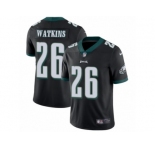 Youth Nike Philadelphia Eagles #26 Jaylen Watkins Black Alternate Vapor Untouchable Limited Player NFL Jersey
