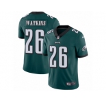 Youth Nike Philadelphia Eagles #26 Jaylen Watkins Midnight Green Team Color Vapor Untouchable Limited Player NFL Jersey