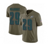 Youth Nike Philadelphia Eagles #29 Avonte Maddox Limited Olive 2017 Salute to Service NFL Jersey