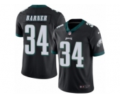 Youth Nike Philadelphia Eagles #34 Kenjon Barner Limited Black Rush NFL Jersey