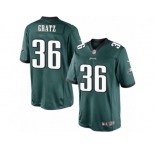 Youth Nike Philadelphia Eagles #36 Dwayne Gratz Limited Midnight Green Team Color NFL Jersey