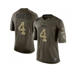 Youth Nike Philadelphia Eagles #4 Jake Elliott Green Stitched NFL Limited 2015 Salute to Service Jersey