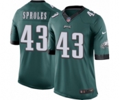 Youth Nike Philadelphia Eagles #43 Darren Sproles Midnight Green Team Color NFL Jersey