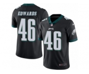 Youth Nike Philadelphia Eagles #46 Herman Edwards Limited Black Rush NFL Jersey