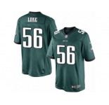 Youth Nike Philadelphia Eagles #56 Chris Long Limited Midnight Green Team Color NFL Jersey