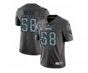 Youth Nike Philadelphia Eagles #58 Jordan Hicks Gray Static NFL Vapor Untouchable Limited Jersey