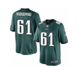 Youth Nike Philadelphia Eagles #61 Stefen Wisniewski Limited Midnight Green Team Color NFL Jersey